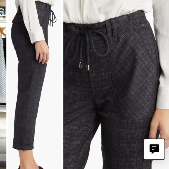 Brand New WIT & WISDOM 'Ab'Solution Plaid Drawstring Pants not tag - Picture 2 of 7